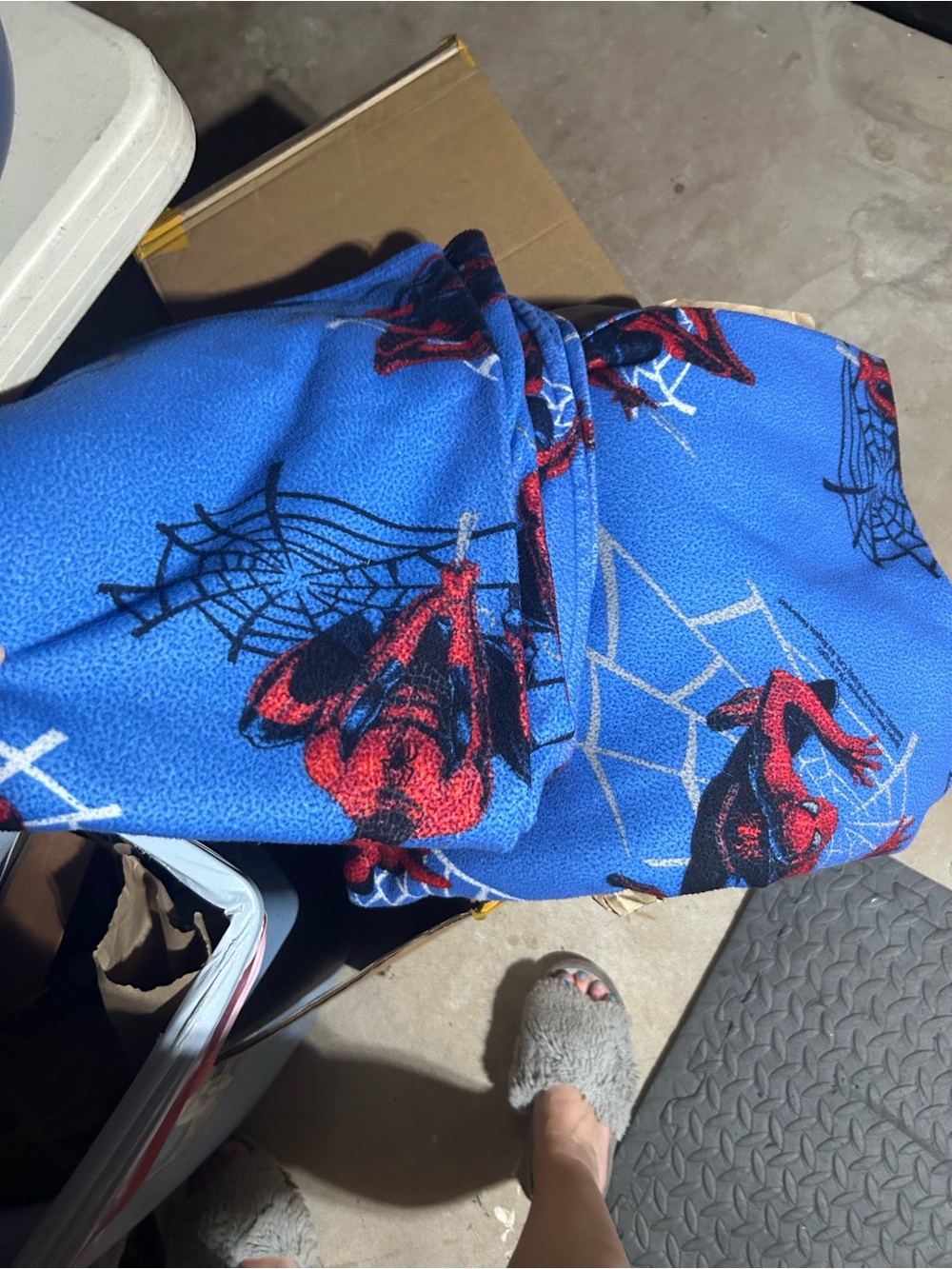 Blue Spider-Man Fleece Throw Blanket